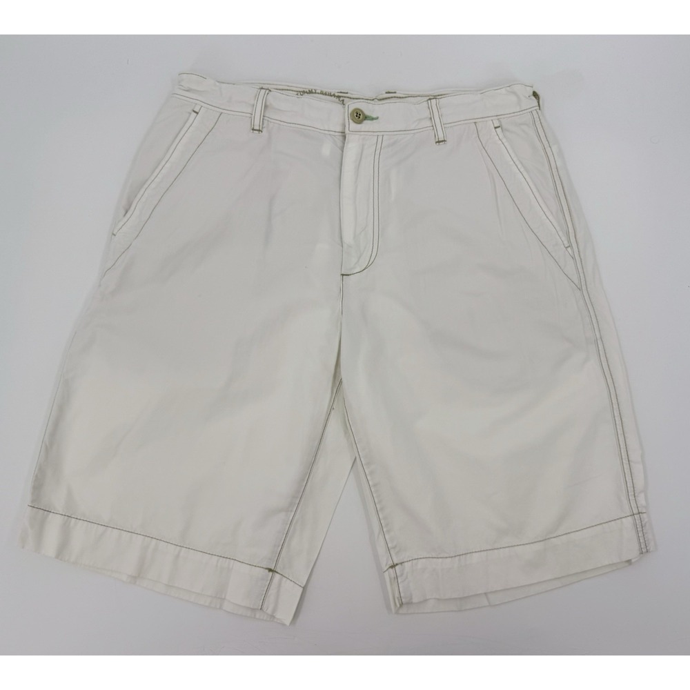 Tommy Bahama "Relax" Shorts "Bleached Bone" Silk & Cotton Blend Mens 36 x 10‎